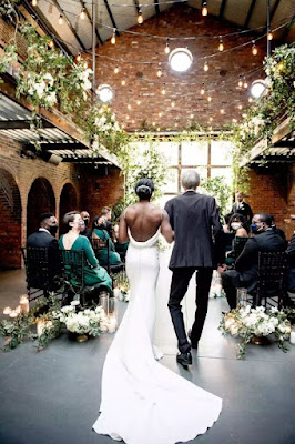 String Lights in wedding at The Foundry