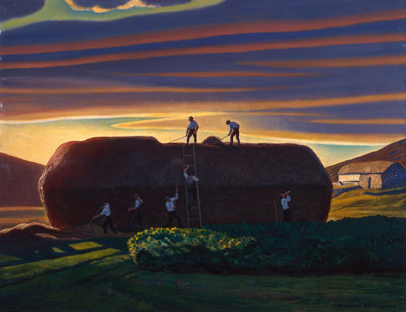 Dan Ward's Stack. Ireland by Rockwell Kent - Landscape Paintings from Hermitage Museum