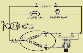 التوصيل الكهربي لسخان المرايا