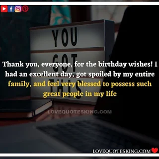 Thank you quotes for birthday wishes | Thank You Messages for Birthdays | Thank you messages for birthdays | Birthday thanks message