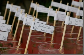 Wedding Escort Drink Flags