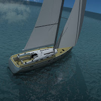 3d sailing boat bavaria cruiser