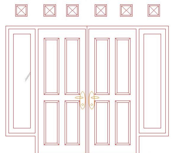  Pintu  Dua  Rumah Autocad Contoh  Gambar  autocad