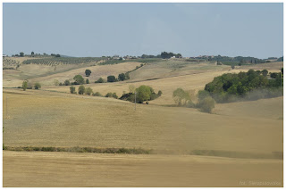 Średniowieczny zamek MONTERIGGIONI - Toskania - Włochy - Wzgórze Monte Ala