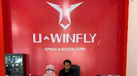 Pertama Jenis Kendaraan Motor Listrik merek UWINFLY Hadir di Lombok