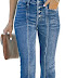 Sidefeel Women's Flare Bell Bottom Jeans Wide Leg Jeans 