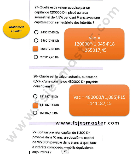 Correction du Concours Master Finance Islamique 2020-2021 - Fsjes Agdal