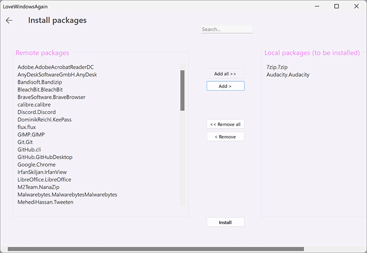 7-LoveWindowsAgain-Install-packages