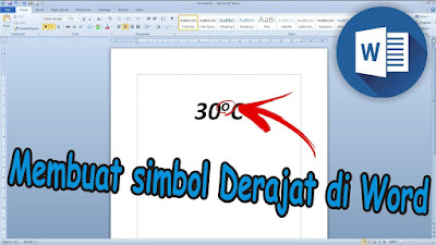 Cara Menulis Simbol Derajat di Word