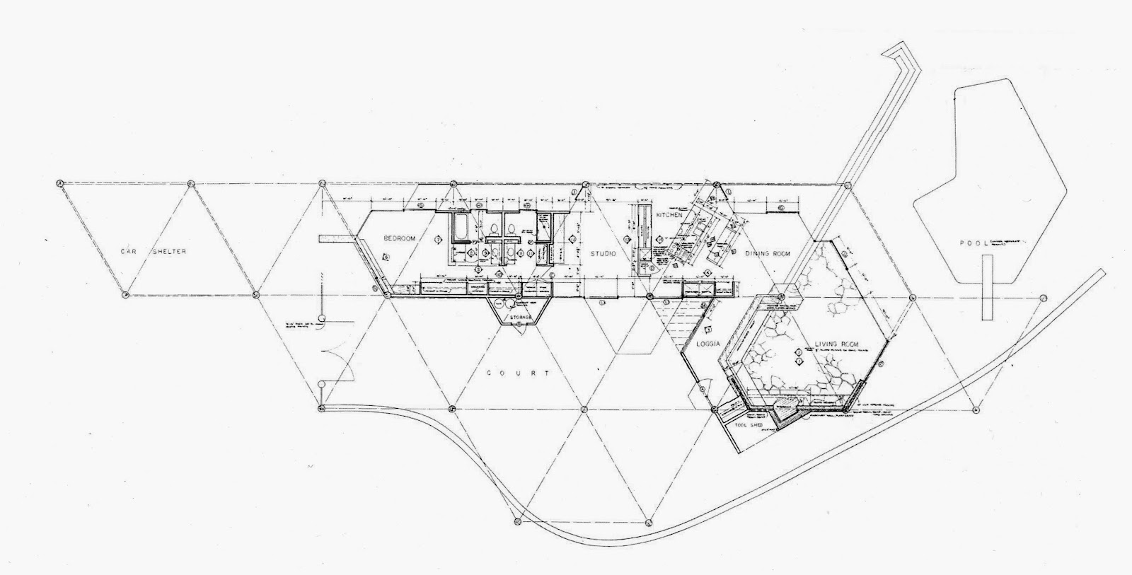 John Lautner Chemosphere House Floor Plan