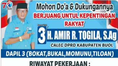 Sosok Pensiunan,  Layak Dan Pantas Didukung  Sebagai Caleg DPRD Buol 2024 Dari Partai Gelora 