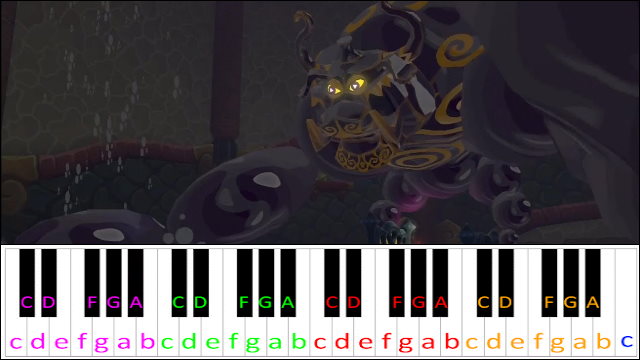 Puppet Ganon (Spider Mode) Battle - The Legend of Zelda: The Wind Waker Piano / Keyboard Easy Letter Notes for Beginners