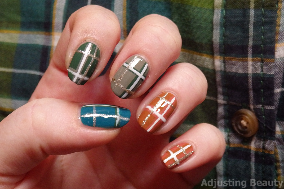 Plaid nails art #nails #nailsdesign - Bona Nails Studio | Facebook