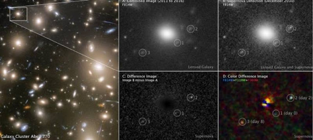 Supernova captado por el telescopio espacial Hubble