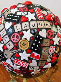 Found Object Mosaic Ball