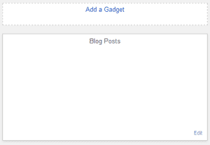 Widget Section Above the Post in Blogger