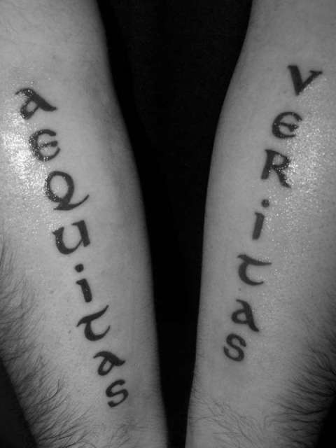 Boondock Saints Tattoo Veritas Aequitas Meaning