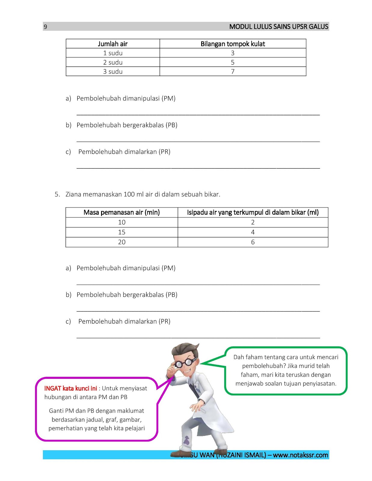 Soalan Sains Tahun 5 Format Baru - Contoh Bu