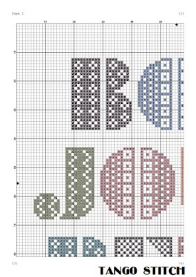Bonjour Bebe nursery cross stitch ornament pattern