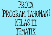 DOWNLOAD PROGRAM TAHUNAN (PROTA) TEMATIK KELAS III