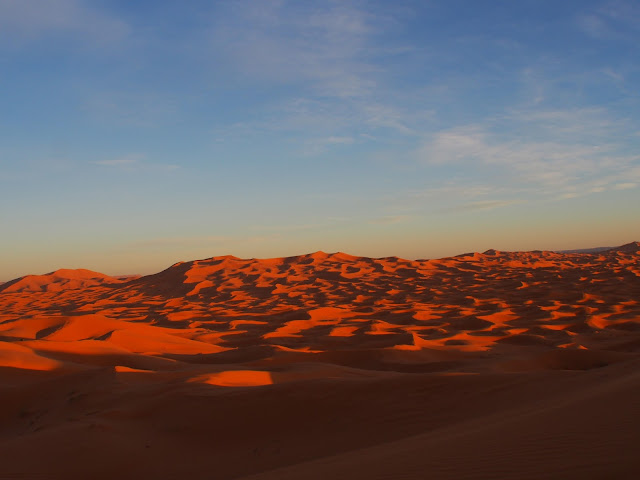 サハラ砂漠の夕日4