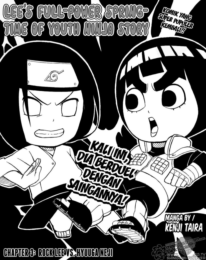 Baca Manga Komik Rock Lee Sprintime of Youth