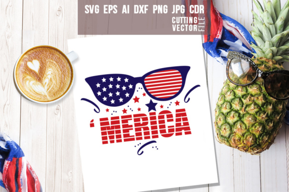 Free Merica 4th of July Design