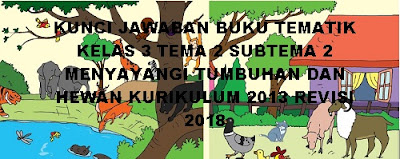 kunci jawaban buku tematik kelas 3 tema 2 subtema 2