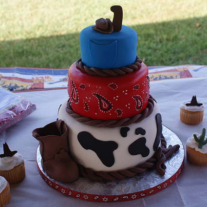 Farm Birthday Party on Childrens Cowboy Cakes