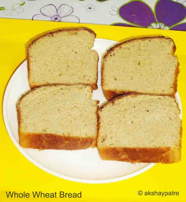 whole wheat bread on a plate