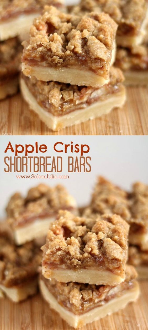 This Apple Crisp Shortbread Bars Recipe is one you'll want to keep!! All of my shortbread loving friends will understand when they taste the apple..