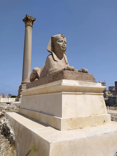 Pompey's Pillar Kom Ash Shoqafah Serapeum of Alexandria