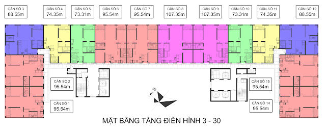 Mặt bằng tòa CT-07 Booyoung Vina