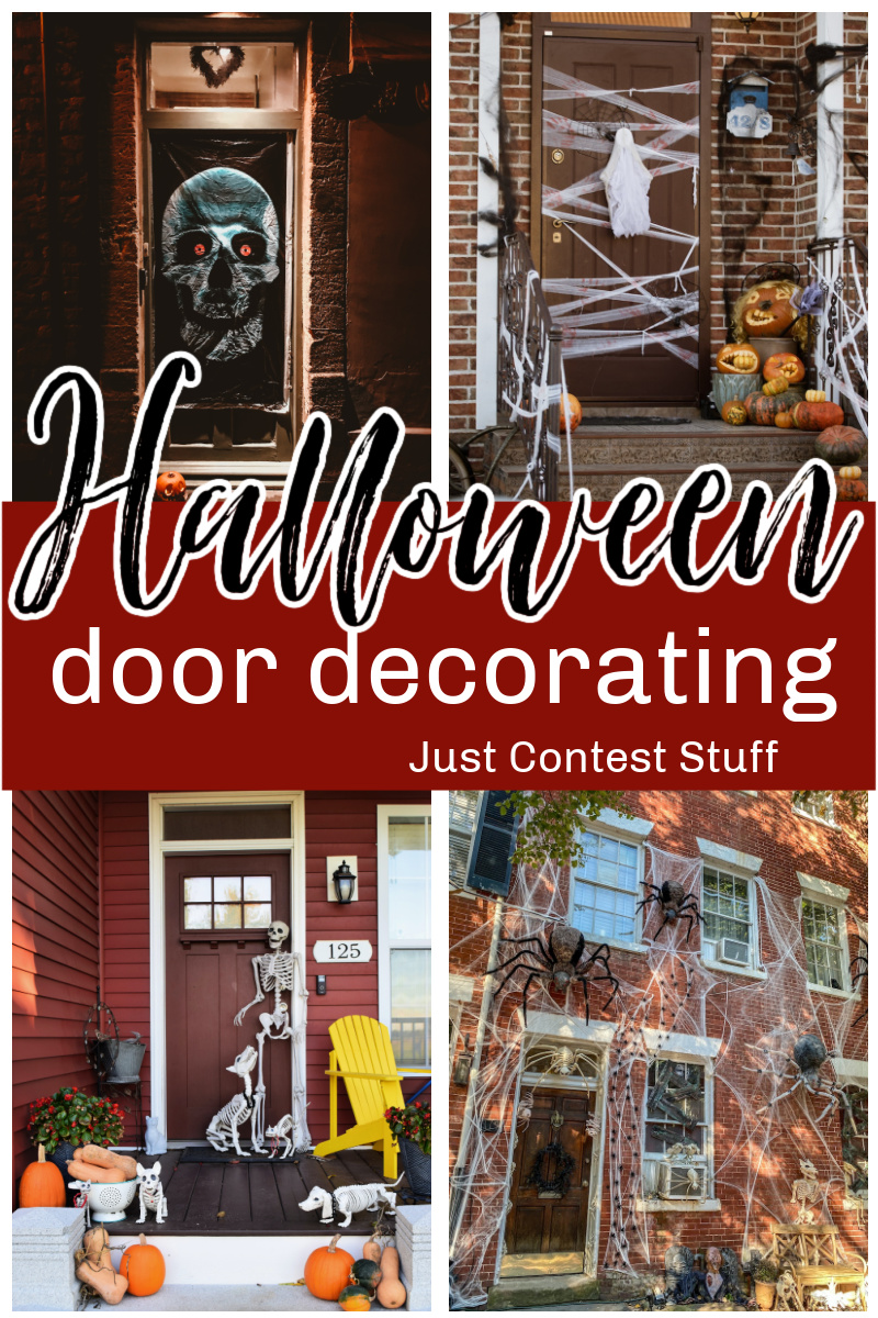 Check out these Halloween door decorating contest ideas. Find out how to win a front door decorating contest with these ideas.