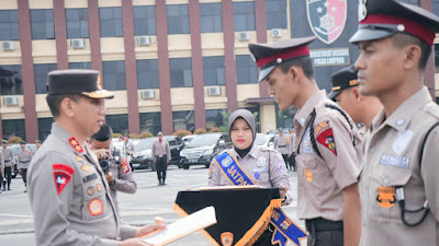 Kapolda Lampung Pimpin Upacara HUT Satpam Ke-42, Beri Penghargaan Pada Satpam Berprestasi