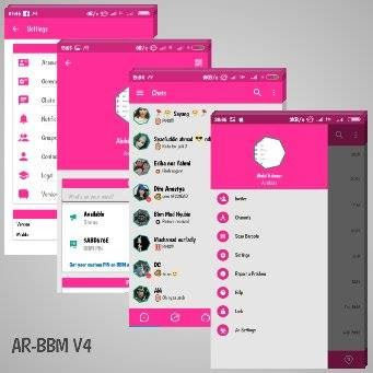 Download BBM Mod Tema Pink AR v4 3.2.0.6 Apk Terbaru