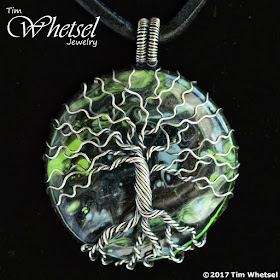  Tree of Life Necklace Pendant - Orgone Cabochon