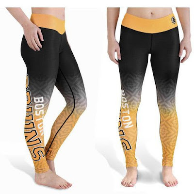 NHL Merchandise - Boston Bruins Womens Gradient Print Leggings