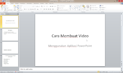 Cara membuat Video Presentasi dan Pembelajaran menggunakan Powerpoint ppt 