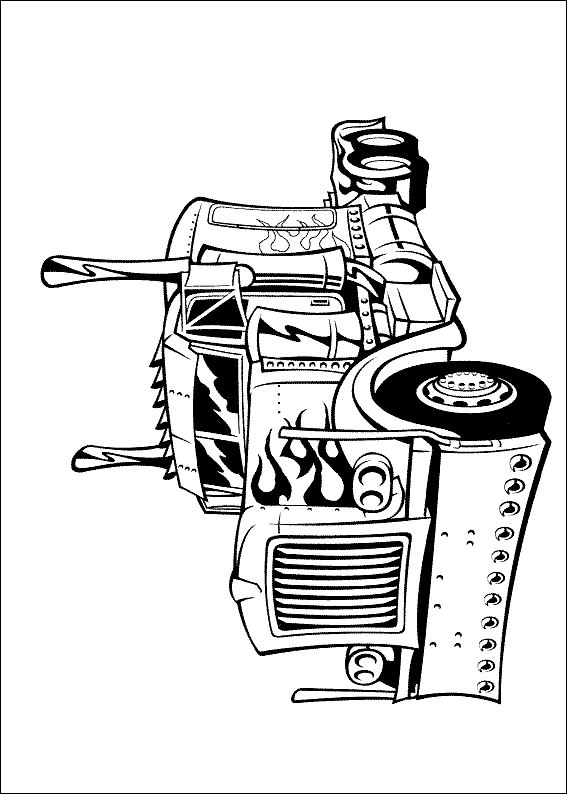 Transformer Coloring Page