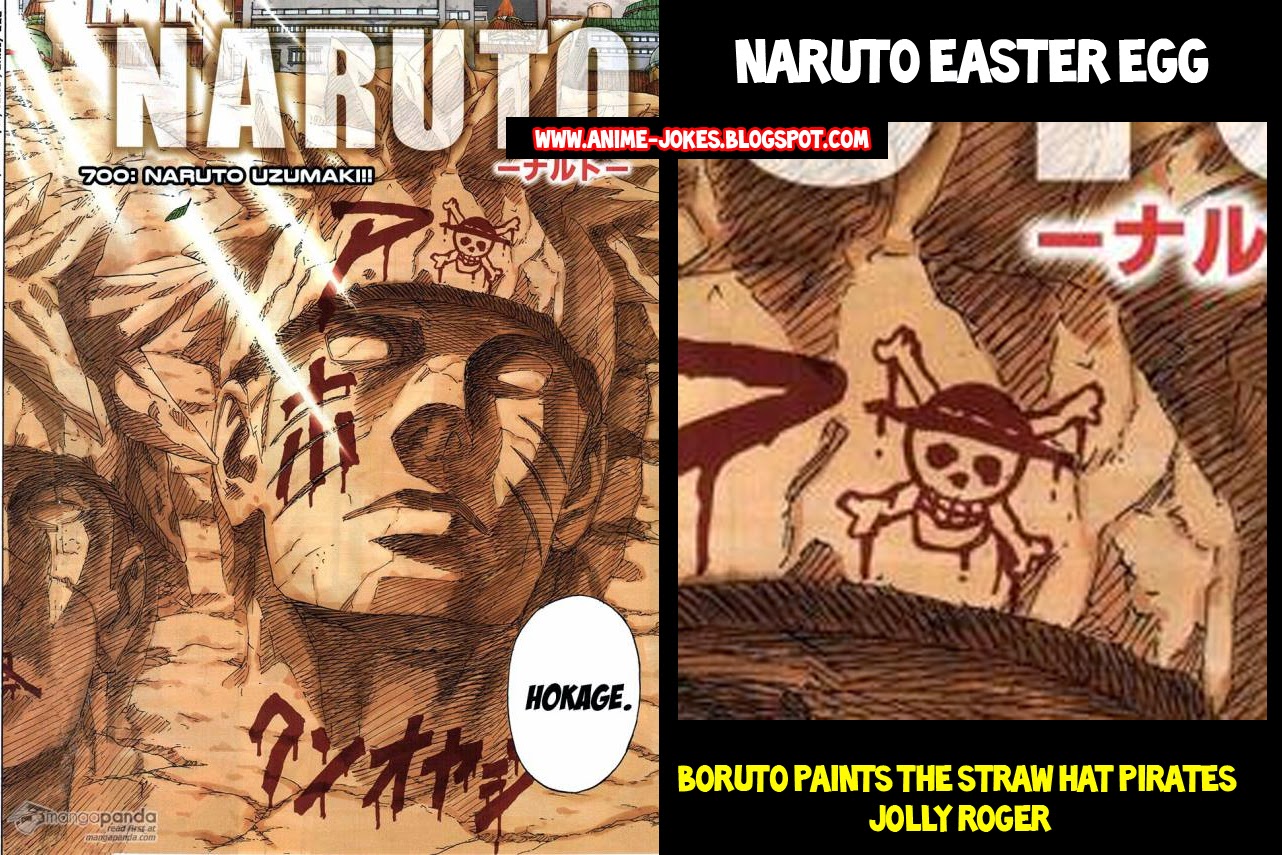 Anime Jokes Collection Naruto Ending Easter Egg One Piece Straw Hat Pirates Jolly Roger