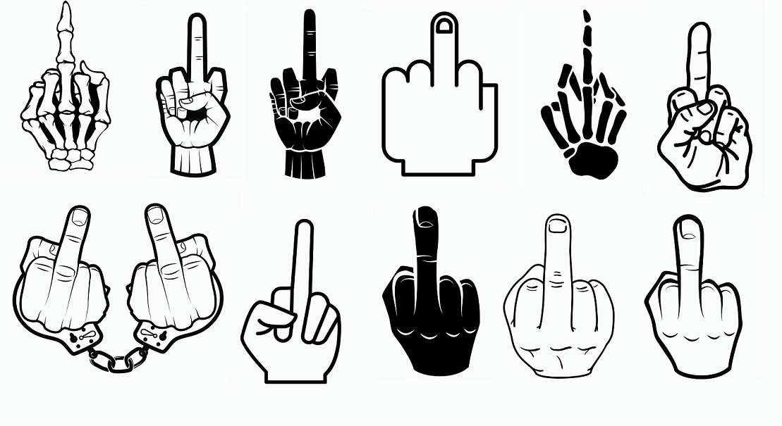 Download digitalfil: Middle Fingers svg,cut files,silhouette clipart,vinyl files,vector digital,svg file ...