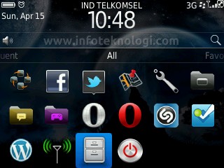 BlackBerry Homescreen