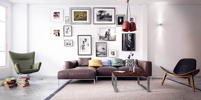 Hình ảnh cho mẫu sofa phòng khách nhỏ giá rẻ được bài trí trong không gian phòng khách chung cư