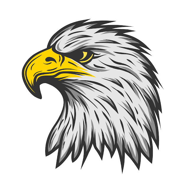 Proud eagle head. Illustration vector copy.