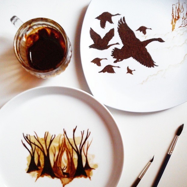 amazing coffee paintings