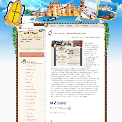 Pack Some Fun blogger template from wordpress. travel blog template. template blog from wordpress. travel blog template. template travel for blogger. travel template for blog