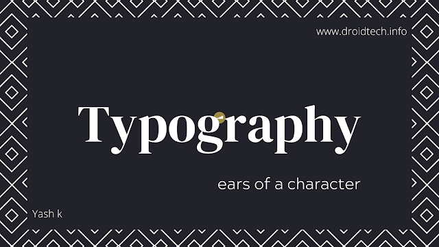 learn about ears in a typography