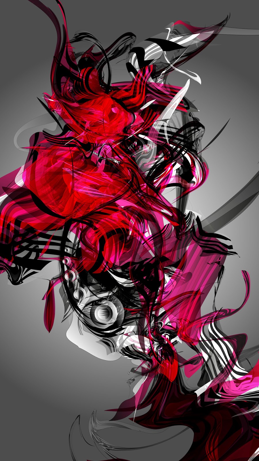Gambar Wallpaper Android Abstrak Colorful Titik Bercahaya 