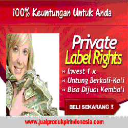 Private Label Rights 100% Komisi Untuk Anda